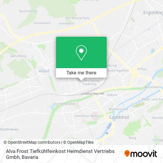 Alva Frost Tiefkühlfeinkost Heimdienst Vertriebs Gmbh map