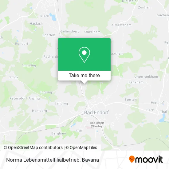 Карта Norma Lebensmittelfilialbetrieb