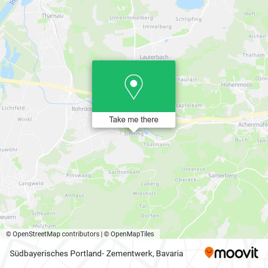 Карта Südbayerisches Portland- Zementwerk