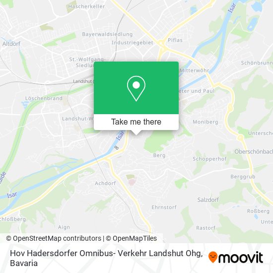 Карта Hov Hadersdorfer Omnibus- Verkehr Landshut Ohg