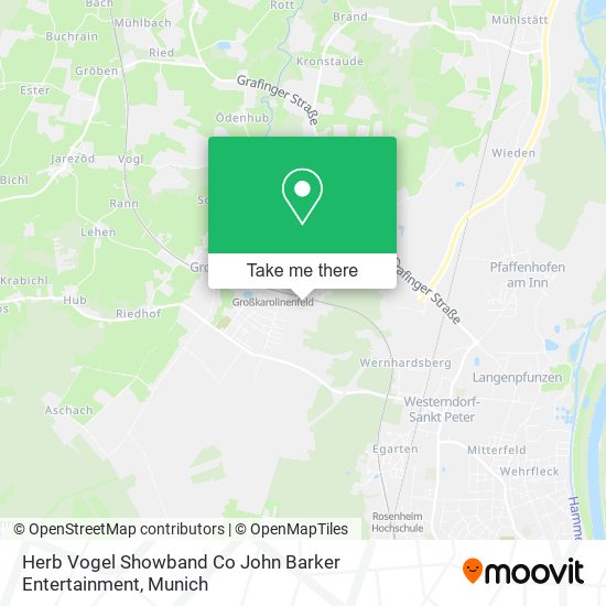 Herb Vogel Showband Co John Barker Entertainment map