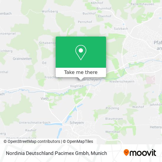 Nordinia Deutschland Pacimex Gmbh map