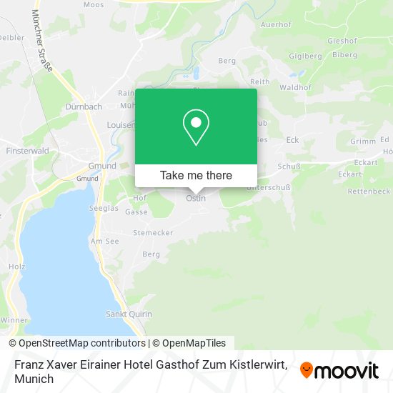 Franz Xaver Eirainer Hotel Gasthof Zum Kistlerwirt map