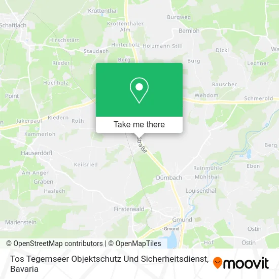 Карта Tos Tegernseer Objektschutz Und Sicherheitsdienst