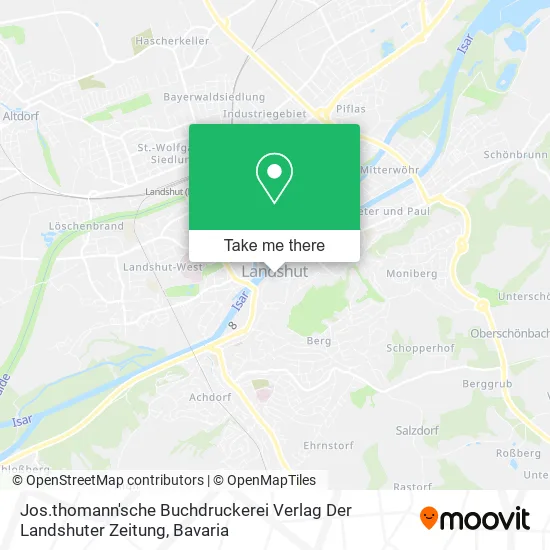 Карта Jos.thomann'sche Buchdruckerei Verlag Der Landshuter Zeitung