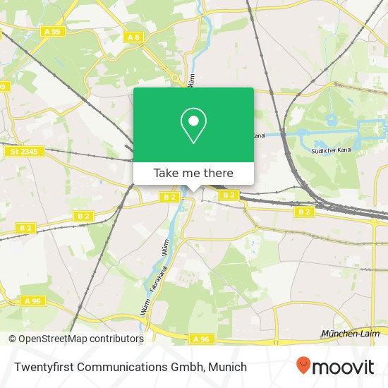 Twentyfirst Communications Gmbh map