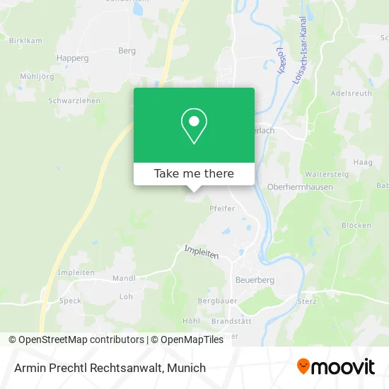 Карта Armin Prechtl Rechtsanwalt