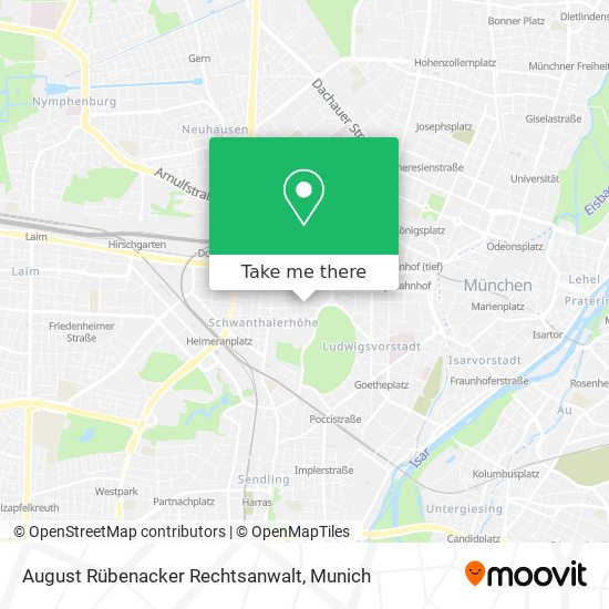 August Rübenacker Rechtsanwalt map