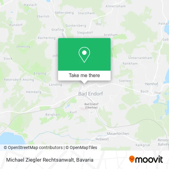 Карта Michael Ziegler Rechtsanwalt