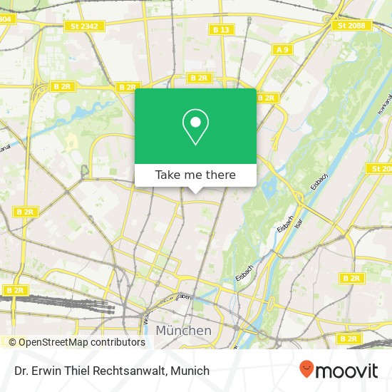 Dr. Erwin Thiel Rechtsanwalt map