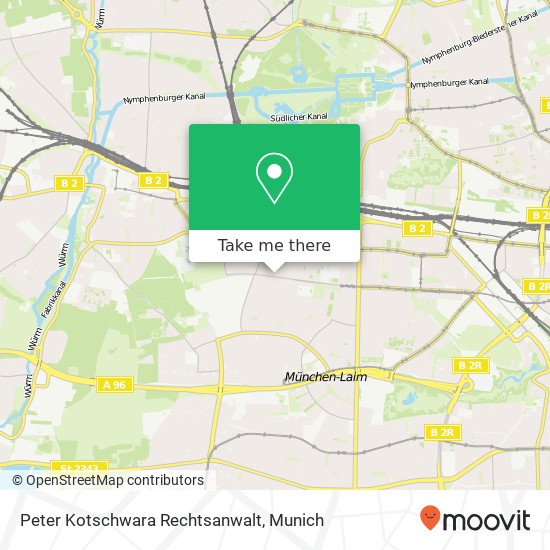 Peter Kotschwara Rechtsanwalt map