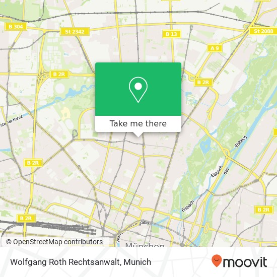 Карта Wolfgang Roth Rechtsanwalt