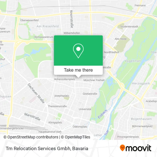 Tm Relocation Services Gmbh map
