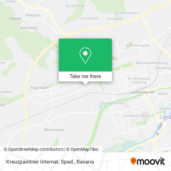 Kreuzpaintner Internat. Sped. map