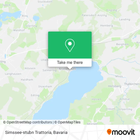 Карта Simssee-stubn Trattoria