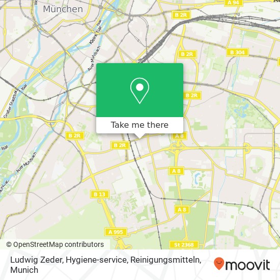 Карта Ludwig Zeder, Hygiene-service, Reinigungsmitteln