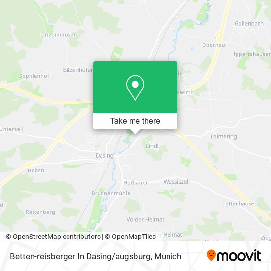 Betten-reisberger In Dasing / augsburg map