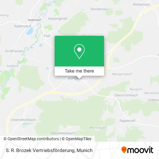 Карта S. R. Brozek Vertriebsförderung