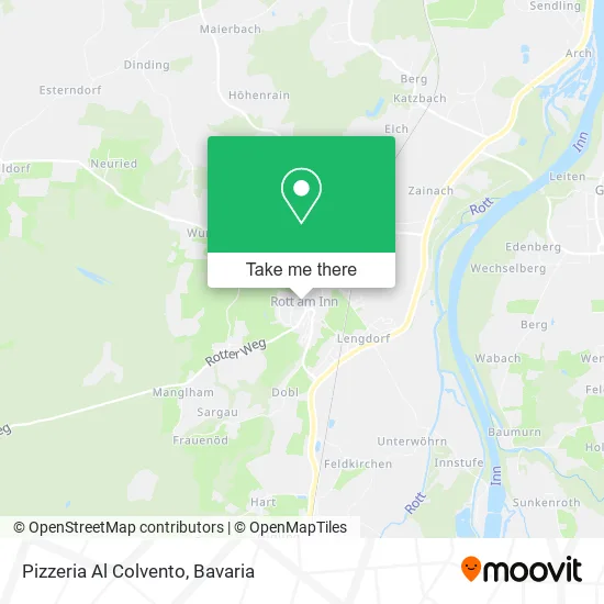 Карта Pizzeria Al Colvento