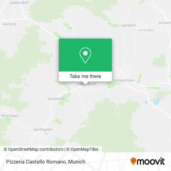 Карта Pizzeria Castello Romano