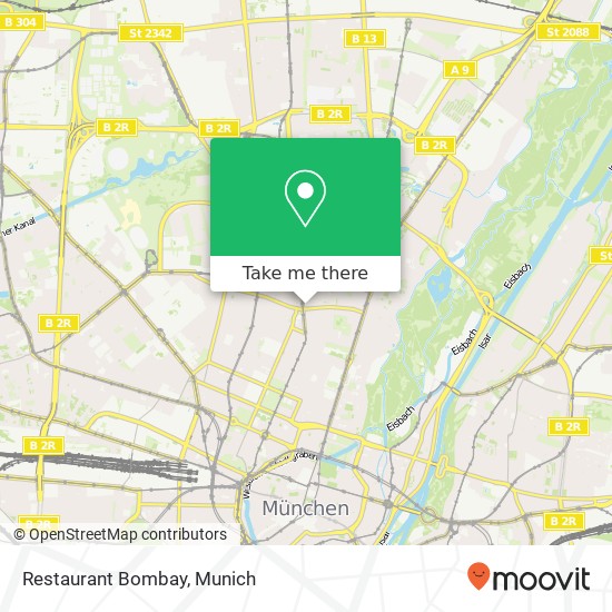 Restaurant Bombay map