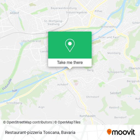 Restaurant-pizzeria Toscana map