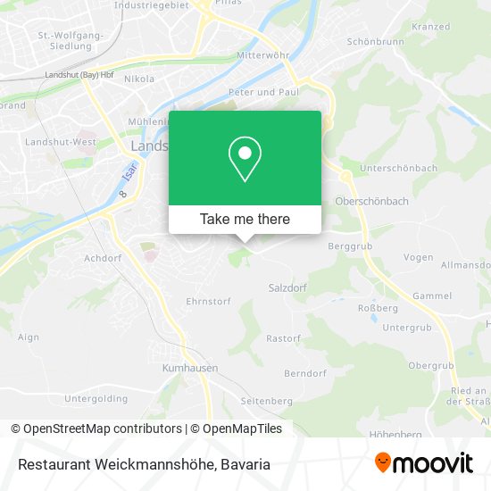 Restaurant Weickmannshöhe map