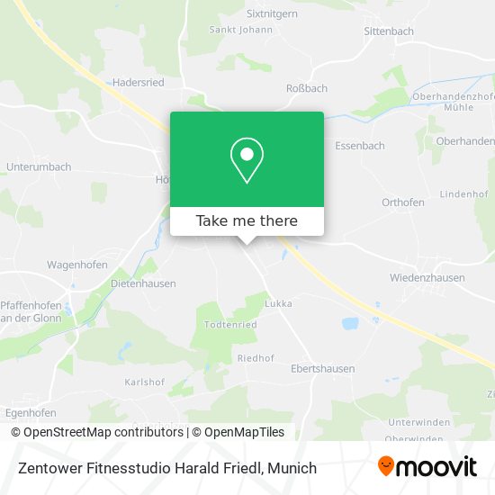 Zentower Fitnesstudio Harald Friedl map