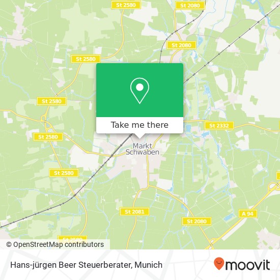 Карта Hans-jürgen Beer Steuerberater