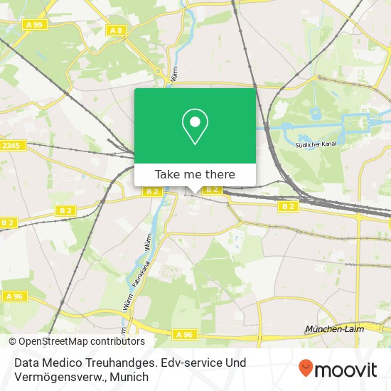 Карта Data Medico Treuhandges. Edv-service Und Vermögensverw.