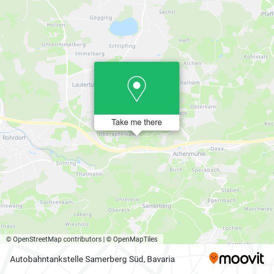 Autobahntankstelle Samerberg Süd map