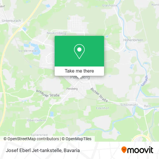 Карта Josef Eberl Jet-tankstelle