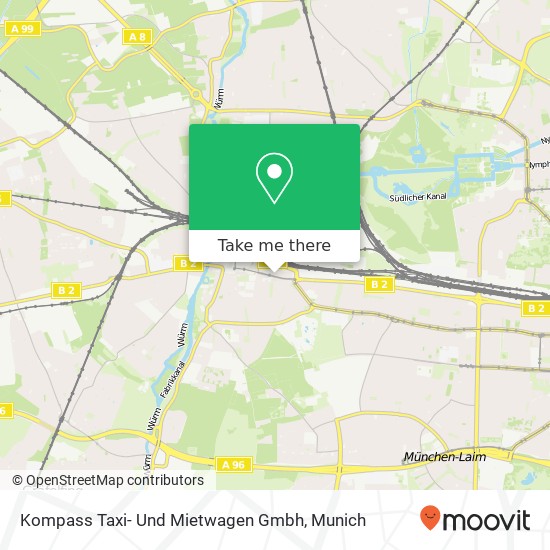 Kompass Taxi- Und Mietwagen Gmbh map