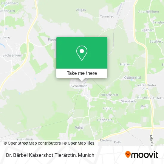 Карта Dr. Bärbel Kaisershot Tierärztin