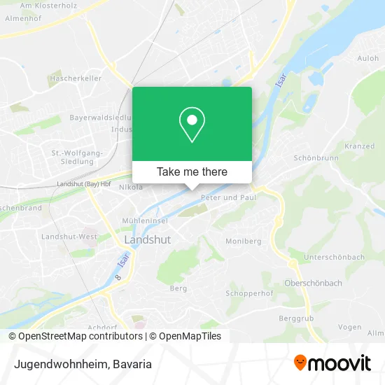 Карта Jugendwohnheim