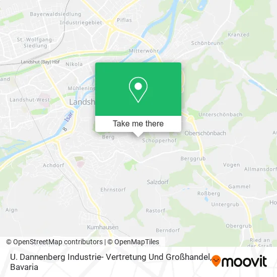 Карта U. Dannenberg Industrie- Vertretung Und Großhandel