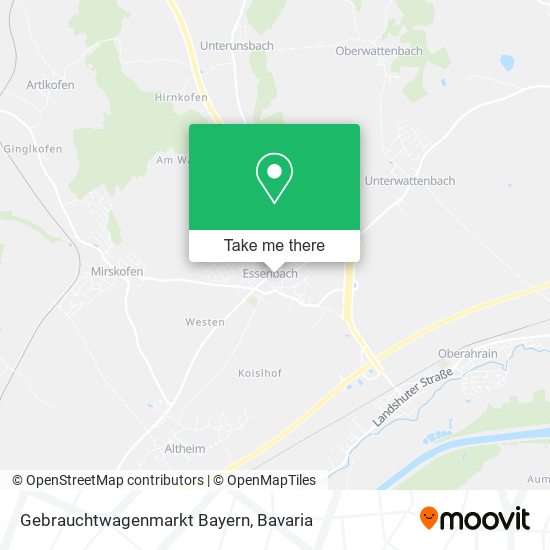 Gebrauchtwagenmarkt Bayern map