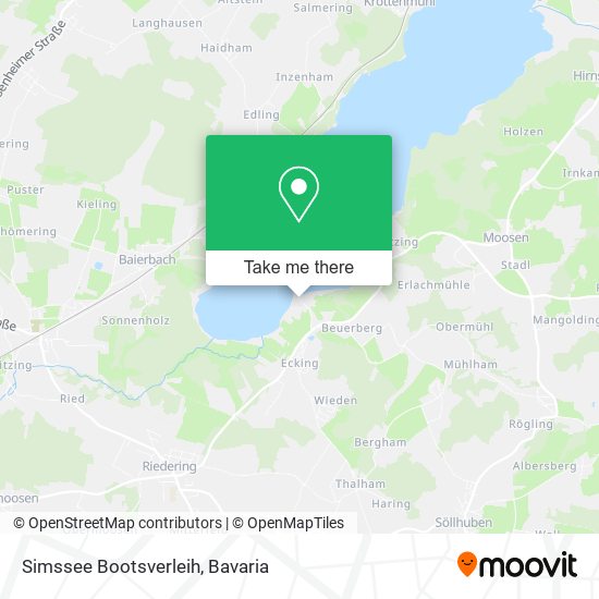 Карта Simssee Bootsverleih