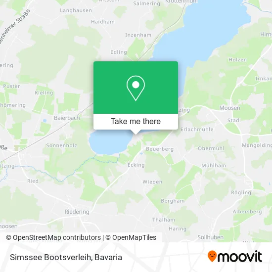 Карта Simssee Bootsverleih
