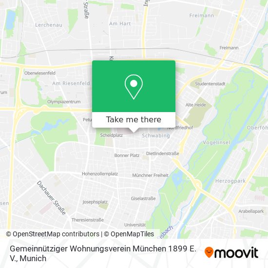 Gemeinnütziger Wohnungsverein München 1899 E. V. map