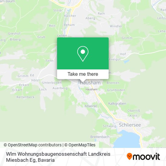 Wlm Wohnungsbaugenossenschaft Landkreis Miesbach Eg map