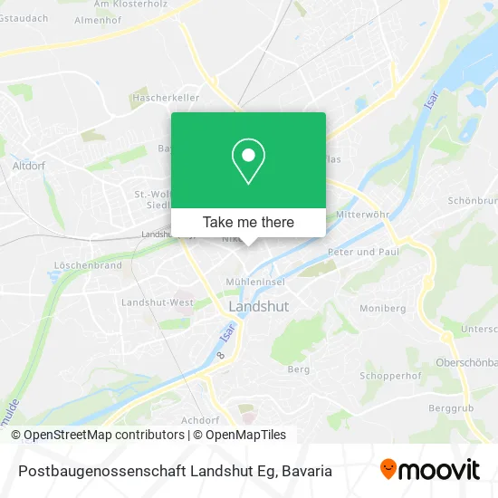 Карта Postbaugenossenschaft Landshut Eg