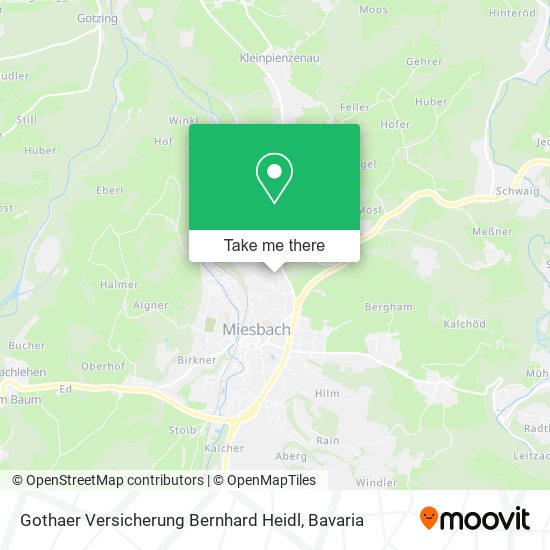 Карта Gothaer Versicherung Bernhard Heidl