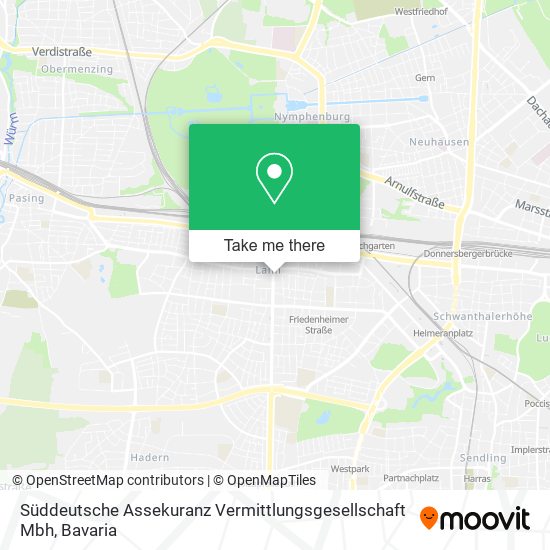 Süddeutsche Assekuranz Vermittlungsgesellschaft Mbh map