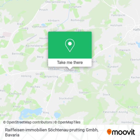 Карта Raiffeisen-immobilien Söchtenau-prutting Gmbh