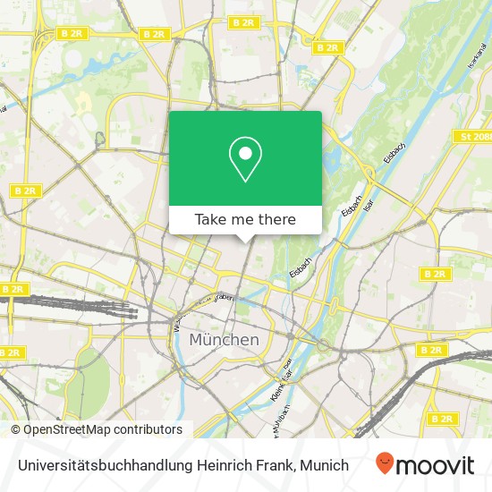 Карта Universitätsbuchhandlung Heinrich Frank