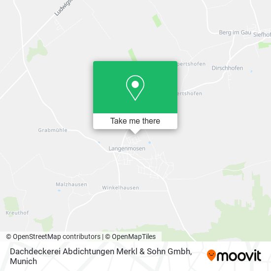Dachdeckerei Abdichtungen Merkl & Sohn Gmbh map