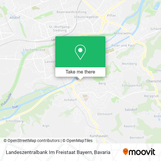 Карта Landeszentralbank Im Freistaat Bayern