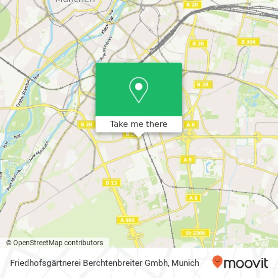 Friedhofsgärtnerei Berchtenbreiter Gmbh map