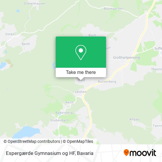 Espergærde Gymnasium og HF map